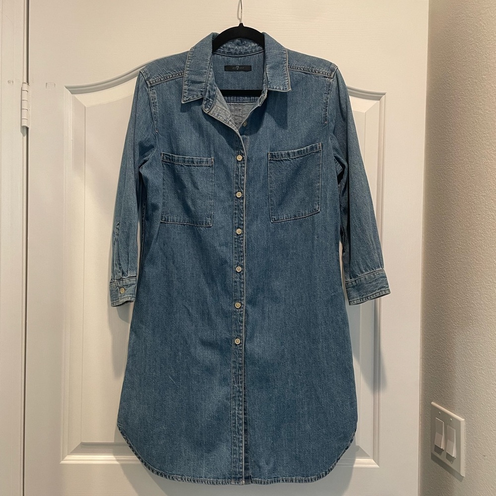 7 for all mankind denim dress